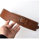 Жіночий широкий ремінь, бежевий П4340