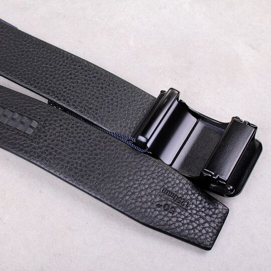 Чоловічий ремінь BISON DENIM, чорний П4341