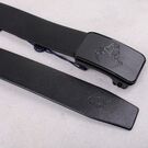 Чоловічий ремінь BISON DENIM, чорний П4341