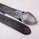 Чоловічий ремінь BISON DENIM, чорний П4342