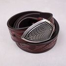 Чоловічий ремінь BISON DENIM, коричневий П4343