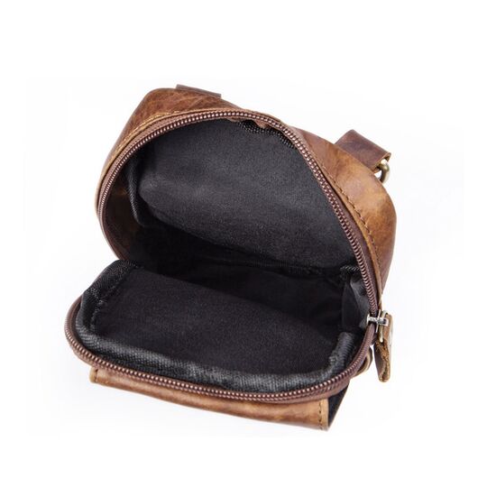 Чоловіча сумка на плече, коричнева П4344