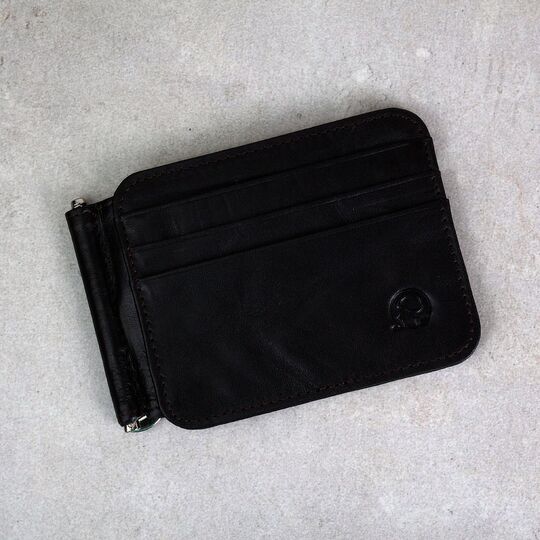 Затиск, гаманець, коричневий П0307