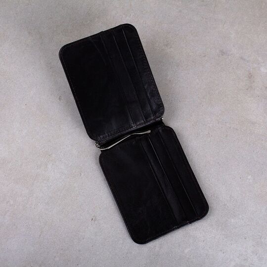 Затиск, гаманець, коричневий П0307