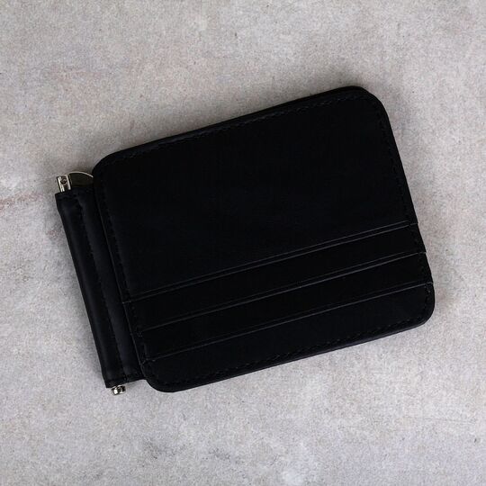 Зажим, кошелек, черный П0308