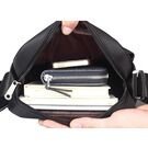 Мужская сумка VORMOR, черная с кошельком П0309