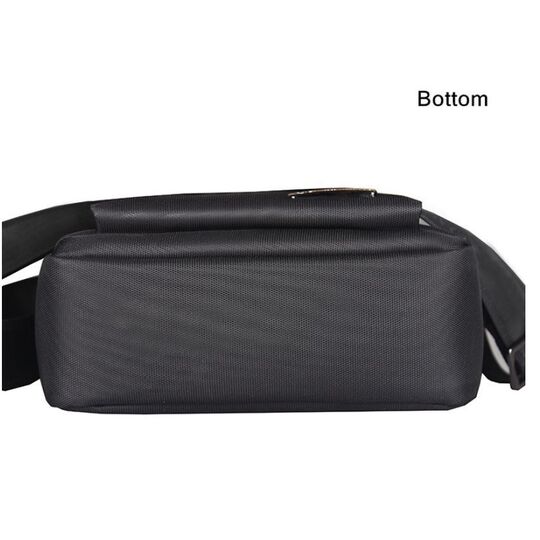 Мужская сумка VORMOR, черная с кошельком П0309