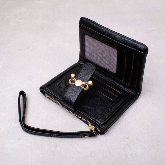 Жіночий гаманець, чорний П4369