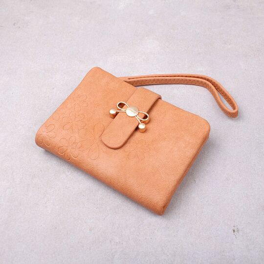 Женский кошелек, коричневый П4373