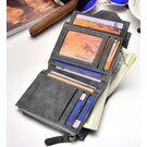 Чоловічий гаманець, чорний П0311