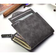 Мужской кошелек, серый П0312