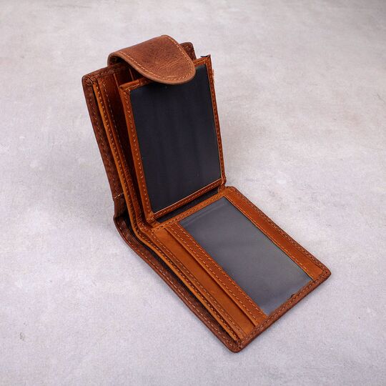 Мужской кошелек "WESTAL", коричневый П4402