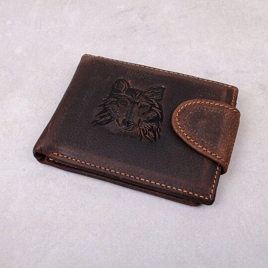 Чоловічий гаманець "WESTAL", коричневий П4405