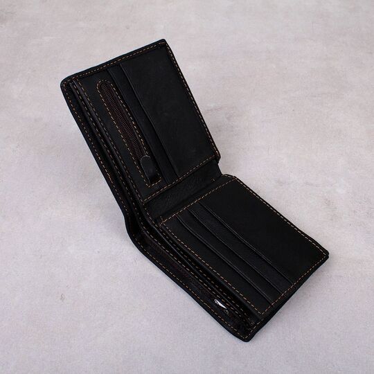 Мужской кошелек "WESTAL", черный П4408