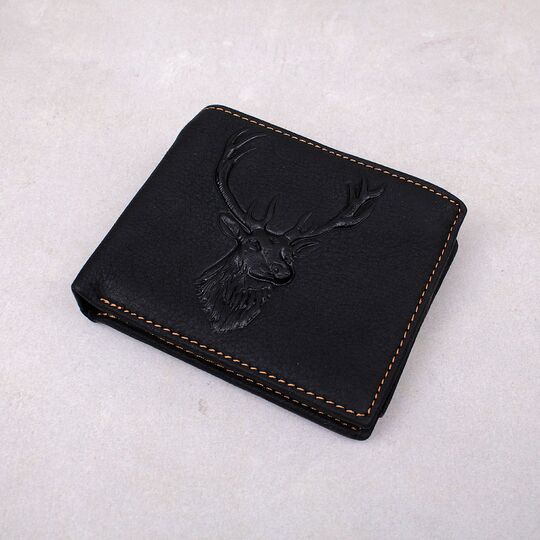 Мужской кошелек "WESTAL", черный П4408