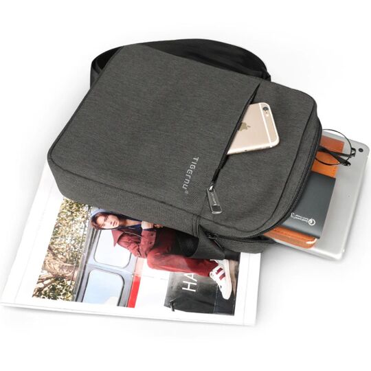 Чоловіча сумка на плече, синя П4410