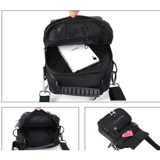 Чоловіча сумка на плече, зелена П4414