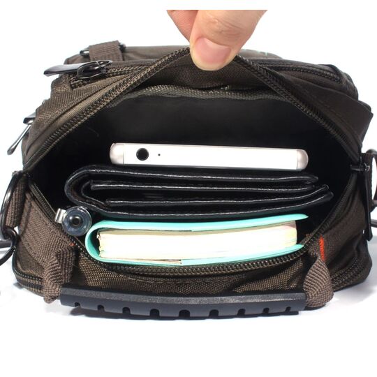 Мужская сумка на плечо, зеленая П4416