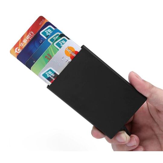 Визитница, черная П0314