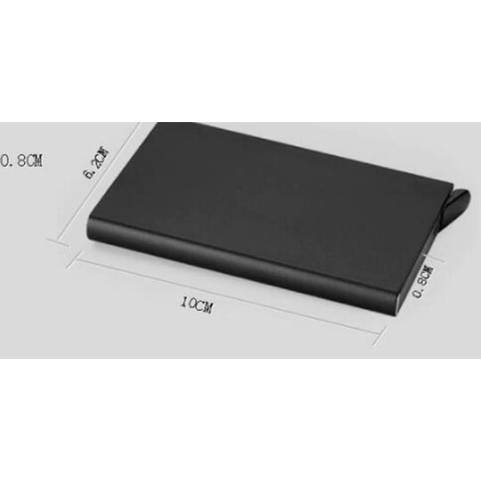 Визитница, черная П0314