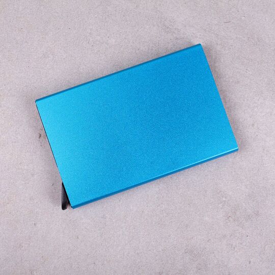 Візитниця, блакитна П0316