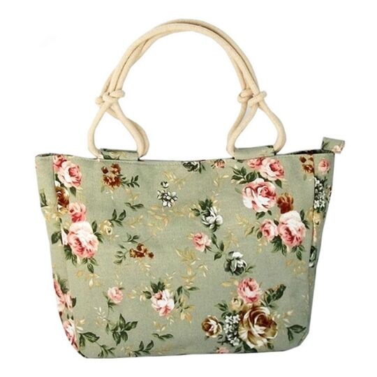 Женская сумка с цветами П0319