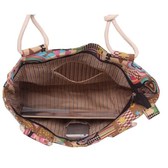 Женская сумка с цветами П0319