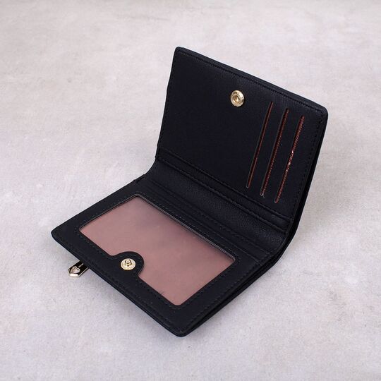 Жіночий гаманець "WEICHEN", чорний П4478