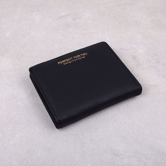 Жіночий гаманець "WEICHEN", чорний П4478