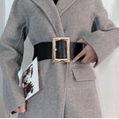 Широкий жіночий ремінь, чорний П4493