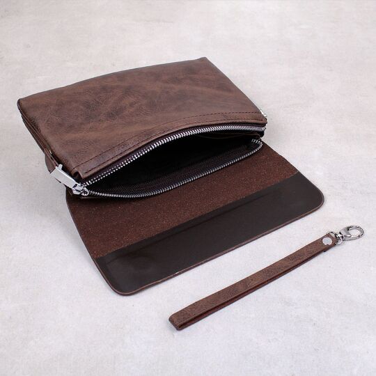 Барсетка чоловіча "JEEP BULUO", коричнева П4505