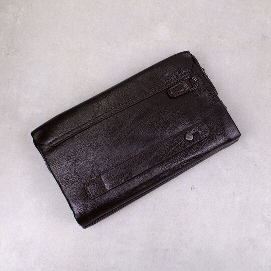 Барсетка мужская "JEEP BULUO", коричневая П4506