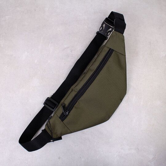 Сумка поясная, бананка "Ukraine", зеленая П4516