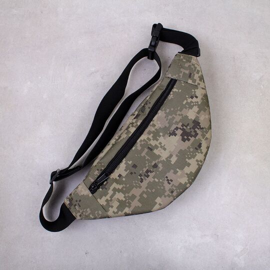 Сумка поясна, бананка, "Україна", камуфляж П4517