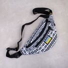 Сумка поясна, бананка, "Україна", біла вишиванка П4518