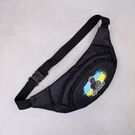 Сумка поясная, бананка "Паляниця?", черная П4522