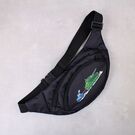 Сумка поясна, бананка, "Тракторні війська України", чорна П4523