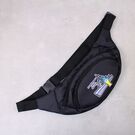 Сумка поясна, бананка, "Русский военный корабль, иди нах", чорна П4524