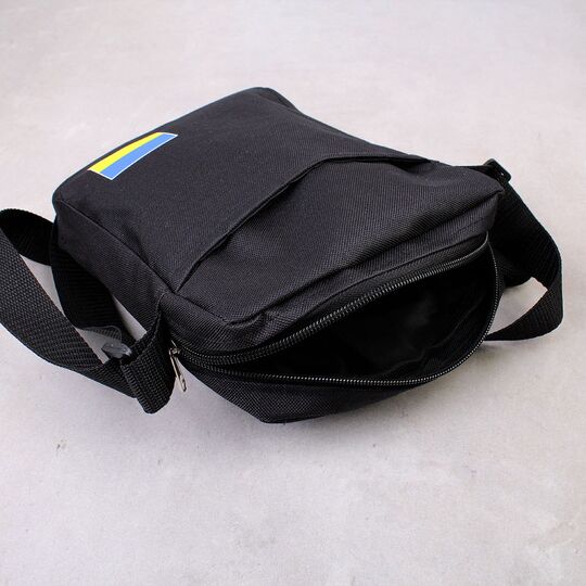 Сумка на плечо, мессенджер "Ukraine", черная П4525