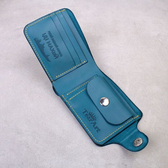 Гаманець "Герб України", синій П4527