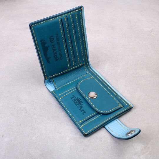 Кошелек "Герб Украины", синий П4528