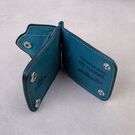 Гаманець зажим "Герб України", синій П4530