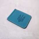 Кошелек зажим "Герб Украины", синий П4531