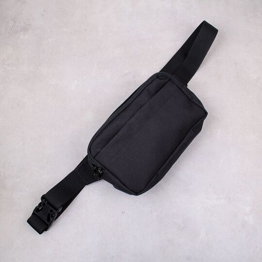 Сумка поясна, бананка, чорна П4539