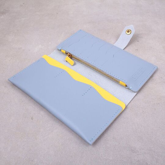 Женский кошелек "Ukraine", голубой П4540