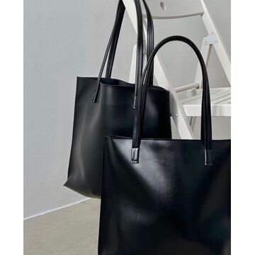 Женская сумка шоппер, черная П4544