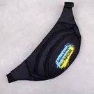 Сумка поясна, бананка, "Доброго вечора, ми з України", чорна П4547