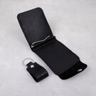 Кошелек зажим из кожи "Карта Украины", черный П4548 (Ручная работа)