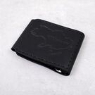 Кошелек зажим из кожи "Карта Украины", черный П4548 (Ручная работа)