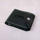 Гаманець затискач зі шкіри "Карта України", зелений П4549 (Ручна робота)